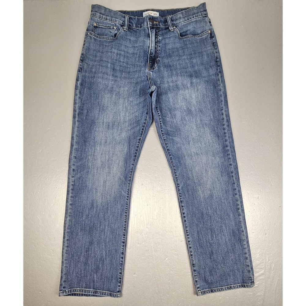 Lucky Brand Jeans Mens 34x31 Blue 181 Relaxed Straight Medium‎ Wash Denim